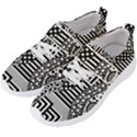 Black and white design Men s Velcro Strap Shoes View2