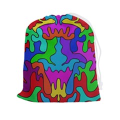 Colorful Design Drawstring Pouch (2xl) by gasi