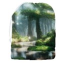 Forest Wood Nature Lake Swamp Water Trees Drawstring Pouch (3XL) View2