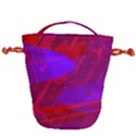 Background Pattern Purple Texture Design Wallpaper Drawstring Bucket Bag View2