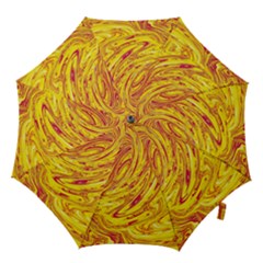 Red Yellow Abstract Wallpapers Abstracts Liquids Hook Handle Umbrellas (large) by Uceng