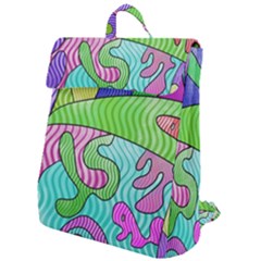 Colorful Stylish Design Flap Top Backpack by gasi
