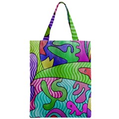 Colorful Stylish Design Zipper Classic Tote Bag by gasi