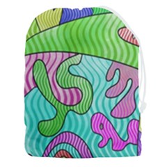Colorful Stylish Design Drawstring Pouch (3xl) by gasi