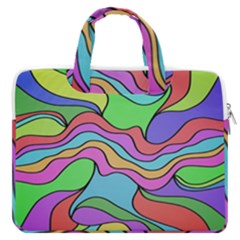 Colorful Stylish Design Macbook Pro 16  Double Pocket Laptop Bag  by gasi