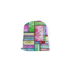 Colorful Pattern Drawstring Pouch (xs) by gasi