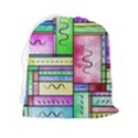 Colorful pattern Drawstring Pouch (2XL) View2
