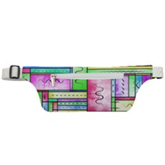 Colorful Pattern Active Waist Bag by gasi