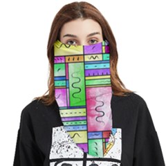 Colorful Pattern Face Covering Bandana (triangle) by gasi