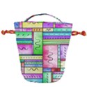 Colorful Stylish design Drawstring Bucket Bag View1