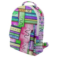 Colorful Stylish Design Flap Pocket Backpack (small) by gasi