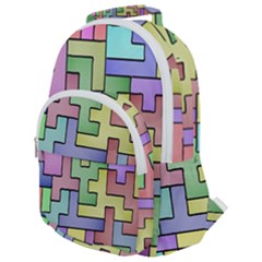 Colorful Stylish Design Rounded Multi Pocket Backpack by gasi
