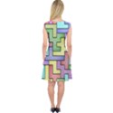 Colorful stylish design Capsleeve Midi Dress View2