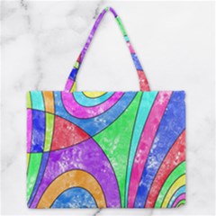 Colorful Stylish Design Zipper Medium Tote Bag by gasi