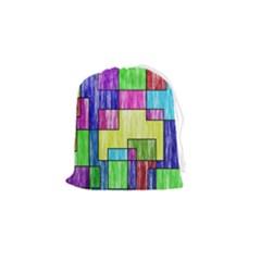 Colorful Stylish Design Drawstring Pouch (small) by gasi