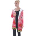 Nature Flowers Longline Hooded Cardigan View1
