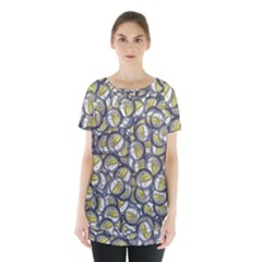 Gong Instrument Motif Pattern Skirt Hem Sports Top by dflcprintsclothing