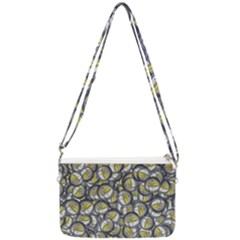 Gong Instrument Motif Pattern Double Gusset Crossbody Bag by dflcprintsclothing