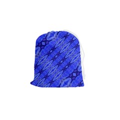 Abstract Tech Modern Pattern Drawstring Pouch (small) by dflcprintsclothing