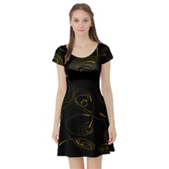 Fish 711 Short Sleeve Skater Dress by Mazipoodles