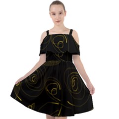 Fish 711 Cut Out Shoulders Chiffon Dress by Mazipoodles