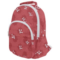 Background Graphic Wallpaper Decor Backdrop Design Art Pink Rounded Multi Pocket Backpack by Pakemis