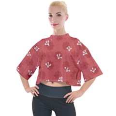 Background Graphic Wallpaper Decor Backdrop Design Art Pink Mock Neck Tee by Pakemis