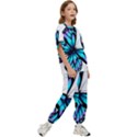 Blue And Pink Butterfly Illustration, Monarch Butterfly Cartoon Blue, Cartoon Blue Butterfly Free Pn Kids  Tee and Pants Sports Set View3