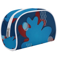 Background Abstract Design Blue Make Up Case (large) by Ravend