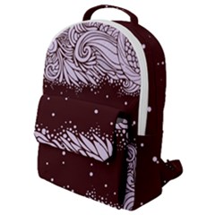 Ornamental Leaves Wallpaper Plants Flap Pocket Backpack (small) by Ravend