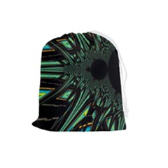 Art Pattern Abstract Design Drawstring Pouch (large) by Ravend