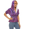 Fractal Math Abstract Abstract Art Lightweight Drawstring Hooded Top View3