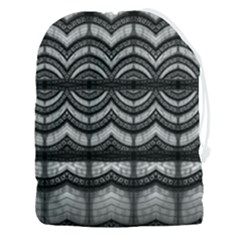 Abstract Geometric Collage Pattern Drawstring Pouch (3xl) by dflcprintsclothing