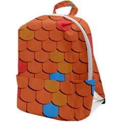 Roof Roofing Tiles  Zip Up Backpack by artworkshop