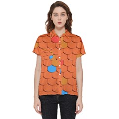 Roof Roofing Tiles  Short Sleeve Pocket Shirt by artworkshop
