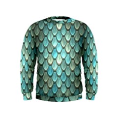 Scales Backdrop Texture Kids  Sweatshirt by artworkshop