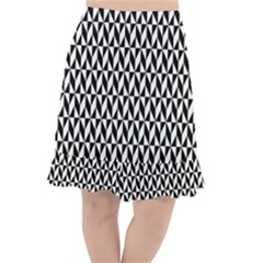 Seamless Abstract Geometric Pattern Background Fishtail Chiffon Skirt by artworkshop