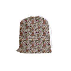 Pattern  Drawstring Pouch (medium) by Gohar