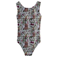 Pattern  Kids  Cut-out Back One Piece Swimsuit by Gohar