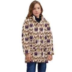 Pugs Kid s Hooded Longline Puffer Jacket by Sparkle