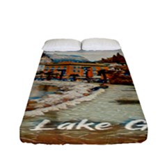 Birds And People On Lake Garda Fitted Sheet (full/ Double Size) by ConteMonfrey