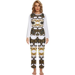  Im Fourth Dimension Trockit Womens  Long Sleeve Lightweight Pajamas Set by imanmulyana