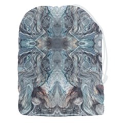Abstract Marble Drawstring Pouch (3xl) by kaleidomarblingart