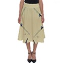 Fishing Rods Pattern Brown Perfect Length Midi Skirt View1