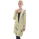 Fishing Rods Pattern Brown Hooded Pocket Cardigan View1