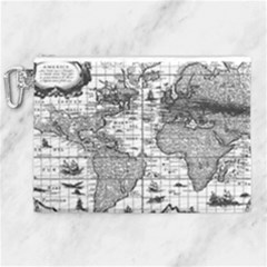 Antique Mapa Mundi Revisited Canvas Cosmetic Bag (xl) by ConteMonfrey