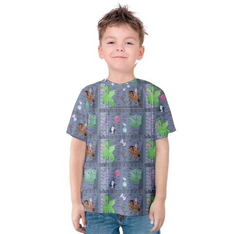 Micro Dnd Kids  Cotton Tee by NerdySparkleGoth