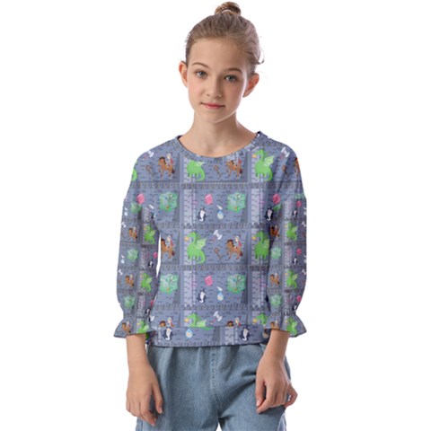 Micro Dnd Kids  Cuff Sleeve Top by NerdySparkleGoth
