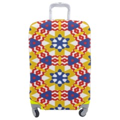 Wavey Shapes Pattern                                                          Luggage Cover (medium) by LalyLauraFLM