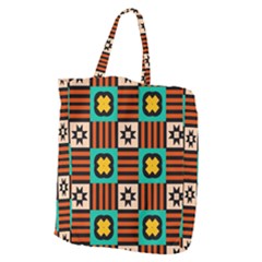 Shapes In Shapes                                                           Giant Grocery Zipper Tote by LalyLauraFLM